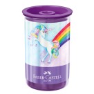 Apontador com Depósito Tubo Unicórnio Faber Castell
