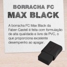 Borracha Escolar FC Max Black Pequena Faber Castell