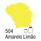 Tinta Acrílica Fosca 37ml - Amarelo Limão 504 Acrilex