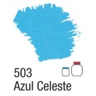Tinta Acrílica Fosca 37ml - Azul Celeste 503 Acrilex