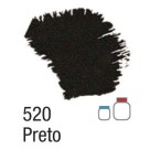 Tinta Acrílica Fosca 37ml - Preto 520 Acrilex