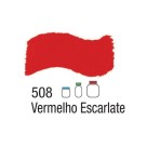 Tinta Acrílica Brilhante 37ml - Vermelho Escarlate 508 Acrilex