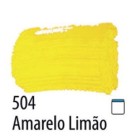 Tinta PVA Fosca 100ml - Amarelo Limão 504 Acrilex