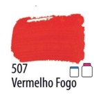Tinta PVA Fosca 100ml - Vermelho Fogo 507 Acrilex