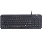 Teclado USB Compact Teclas Redondas Preto TM500 Multi
