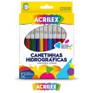 Canetinha Hidrográfica 12 Cores Acrilex