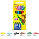 Giz de Cera 6 Cores Vivas Acrilex