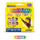 Big Giz de Cera 12 Cores Multicultural Acrilex