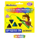 Big Giz de Cera 12 Cores Triangular Acrilex