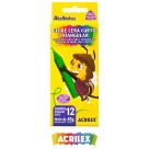 Giz de Cera 15 Cores Curto Acrilex