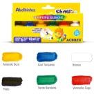 Tempera Guache 6 Cores Tampa com Pincel Acrilex