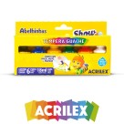 Tempera Guache 6 Cores Tampa com Pincel Acrilex