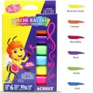 Guache Bastão 6 Cores Neon Acrilex