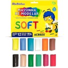 Massa de Modelar 12 Cores Soft Acrilex