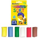 Massa de Modelar 6 Cores Soft Acrilex