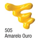 Tinta Dimensional Brilliant 3D 35ml - Amarelo Ouro 505 Acrilex