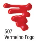 Tinta Dimensional Brilliant 3D 35ml - Vermelho Fogo 507 Acrilex