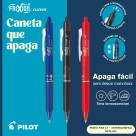 Caneta Esferográfica Apagável 0.7mm Frixion Ball Clicker Vermelha Pilot