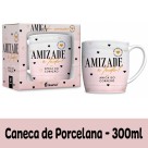 Caneca Porcelana Urban 300ml - Amiga do Coração Brasfoot