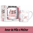 Caneca Porcelana Urban 300ml - Amor de Mãe o Melhor Brasfoot