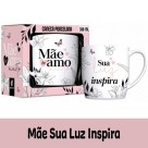 Caneca Porcelana Urban 300ml - Mãe Sua Luz Inspira Brasfoot