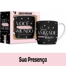 Caneca Porcelana Urban 300ml - Sua Presença Brasfoot