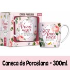 Caneca Porcelana Urban 300ml - Vovó Amo Você Brasfoot