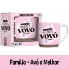 Caneca Porcelana Urban 300ml - Família - Avó a Melhor Brasfoot