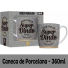 Caneca Porcelana Urban 360ml - Dindo Brasfoot
