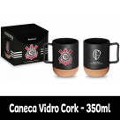 Caneca de Vidro Cork 350ml - Corinthians Brasfoot