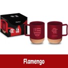 Caneca de Vidro Cork 350ml - Flamengo Brasfoot