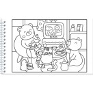 Livro para Colorir Comfy & Cozy Books - Comfy & Cozy Blue Ciranda Cultural
