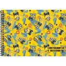 Caderno de Cartografia Minions 80 Folhas Foroni