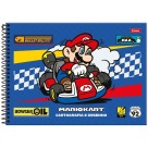 Caderno de Cartografia Super Mario Bros 80 Folhas Foroni