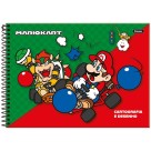 Caderno de Cartografia Super Mario Bros 80 Folhas Foroni