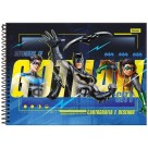 Caderno de Cartografia Batman 80 Folhas Foroni