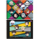 Caderno de Cartografia Jujutsu Kaisen 80 Folhas Foroni