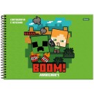 Caderno de Cartografia Minecraft 80 Folhas Foroni