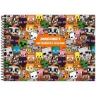 Caderno de Cartografia Minecraft 80 Folhas Foroni