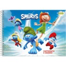 Caderno de Cartografia Os Smurfs 80 Folhas Foroni