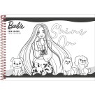 Caderno de Cartografia Milimetrado Barbie Dreamtopia 80 Folhas Foroni