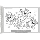 Caderno de Cartografia Milimetrado Patrulha Canina 80 Folhas Foroni