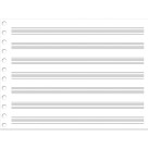 Caderno de Música 1/4 Flexível 40 Folhas São Domingos
