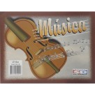 Caderno de Música 1/4 Flexível 40 Folhas São Domingos