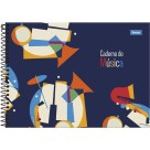 Caderno de Música 1/4 Horizontal 80 Folhas Foroni