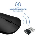 Mouse Sem Fio Slim Box Preto MS100 Multi