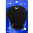 Mouse Pad Ergonômico com Apoio em Gel Pequeno Preto AC021 Multi