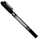 Marcador Permanente Multiuso Ponta Dupla MM-100 Preto Gramp Line