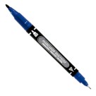 Marcador Permanente Multiuso Ponta Dupla MM-100 Azul Gramp Line