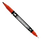 Marcador Permanente Multiuso Ponta Dupla MM-100 Vermelho Gramp Line